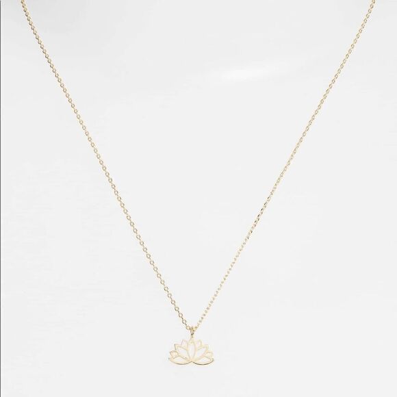 Estella Bartlett Lotus Leaf Pendant Necklace (G2) - Picture 1 of 8